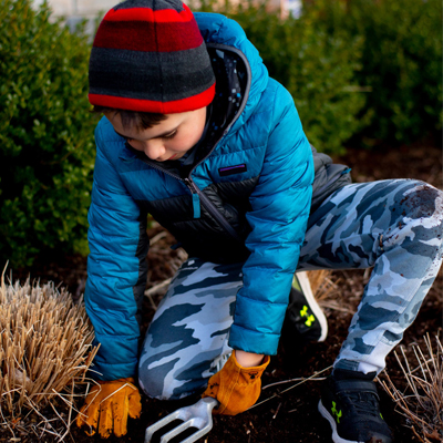 Kids' Leather Work Gloves